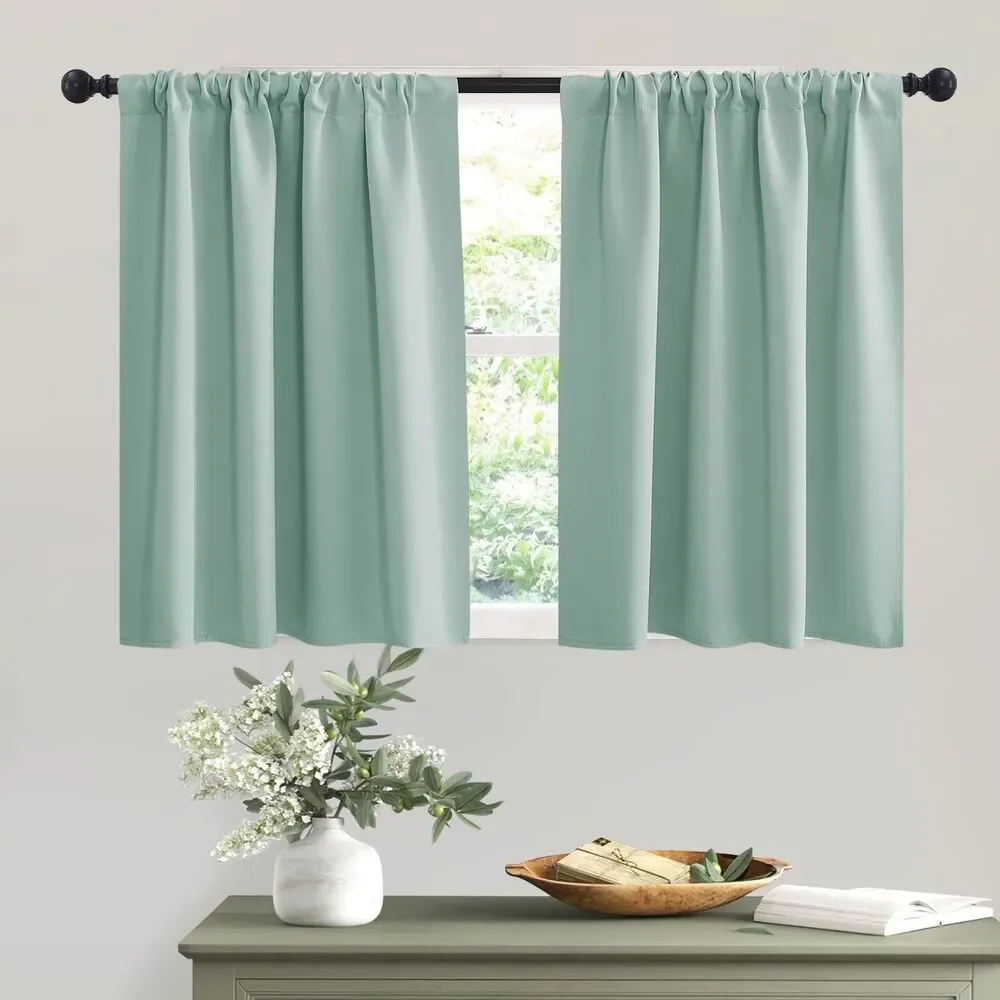 Aqua Blackout Curtains - 42